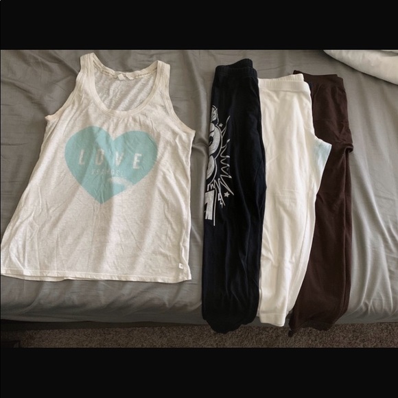 Pants - 2/$13 Legging bundle- brown black & white